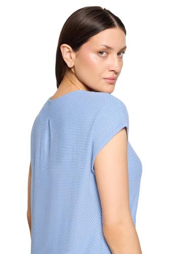 Casual-Shirt XXL Lässig - Blau/weiß