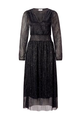 Glam mesh maxi dress