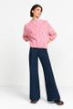 V-neck neps pullover Rosa, Violett M