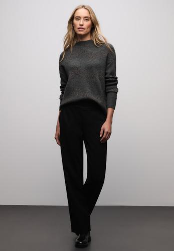 Glitzer Jacquard Pullover 42 - Gravel Grey Mel.