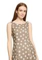 Cocktailkleid 46 A-Linie - Taupe/White