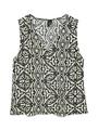VMMENNY SL V-NECK TOP WVN BOO XS Normal geschnitten - Birch