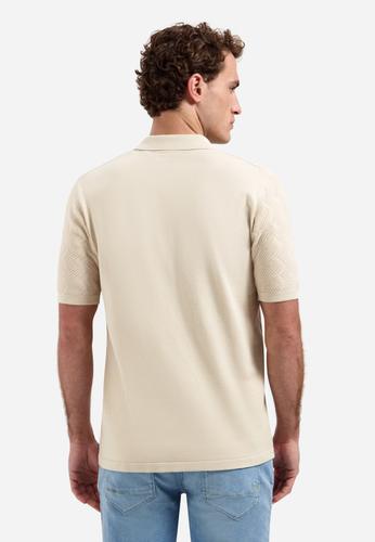 Pullover Short Sleeve Polo Relief L Regular Fit - Desert