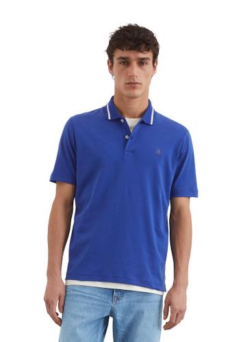 Poloshirt, short sleeve, Tipping on Flatknit Collar, Designed for Circularity