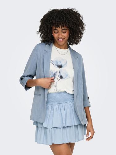 ONLMARSA 3/4 BLAZER WVN NOOS M Locker geschnitten - Faded Denim