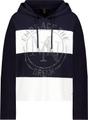 Strickpullover mit Schmuckemblem 38 - Marine Ringel