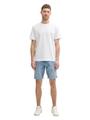TTJOSH REGULAR SLIM Jeans Shorts 31 Slim Fit - Light Stone Blue Denim