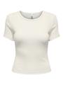 ONLMADISON S/S O-NECK BABY TEE JRS XS Normal geschnitten - Cloud Dancer