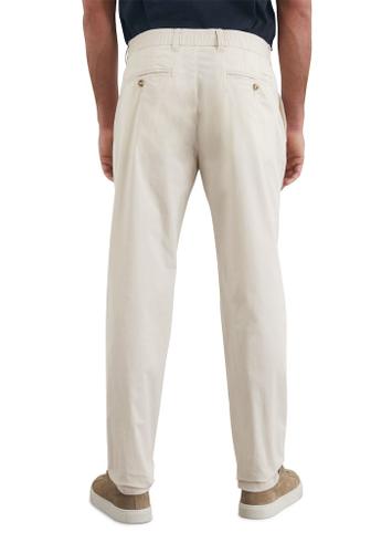 Hose Model Morot jogger pleats 30 32 Tapered Fit - Gray Silk