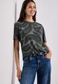 Shirt im Ausbrenner-Look mit Print 40 - Deep Bound Green