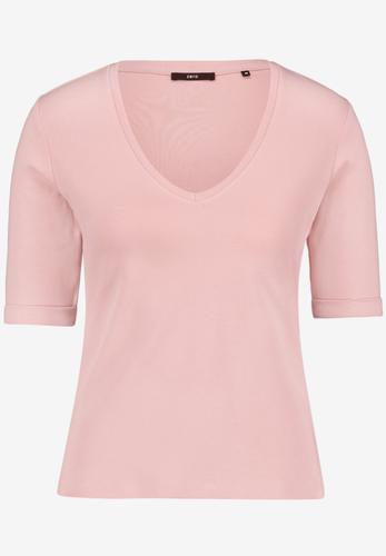 Basic-T-Shirt mit V-Ausschnitt