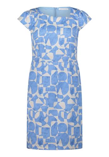 Etuikleid 38 Tailliert - Dark Blue/Nature