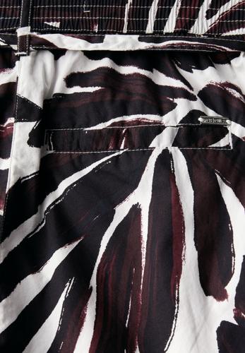 Gemusterte Wide Leg Hose S/7/8 Hosen - Mulberry Red