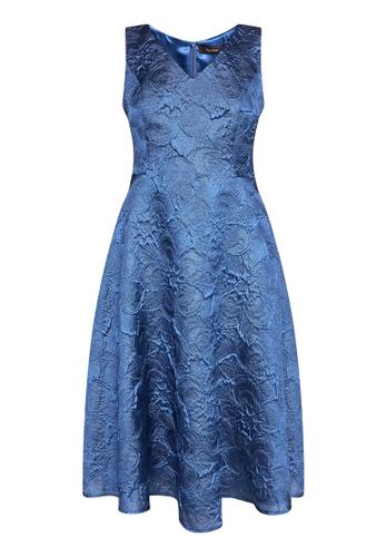 Cocktailkleid 40 Ausgestellt - Persian Blue
