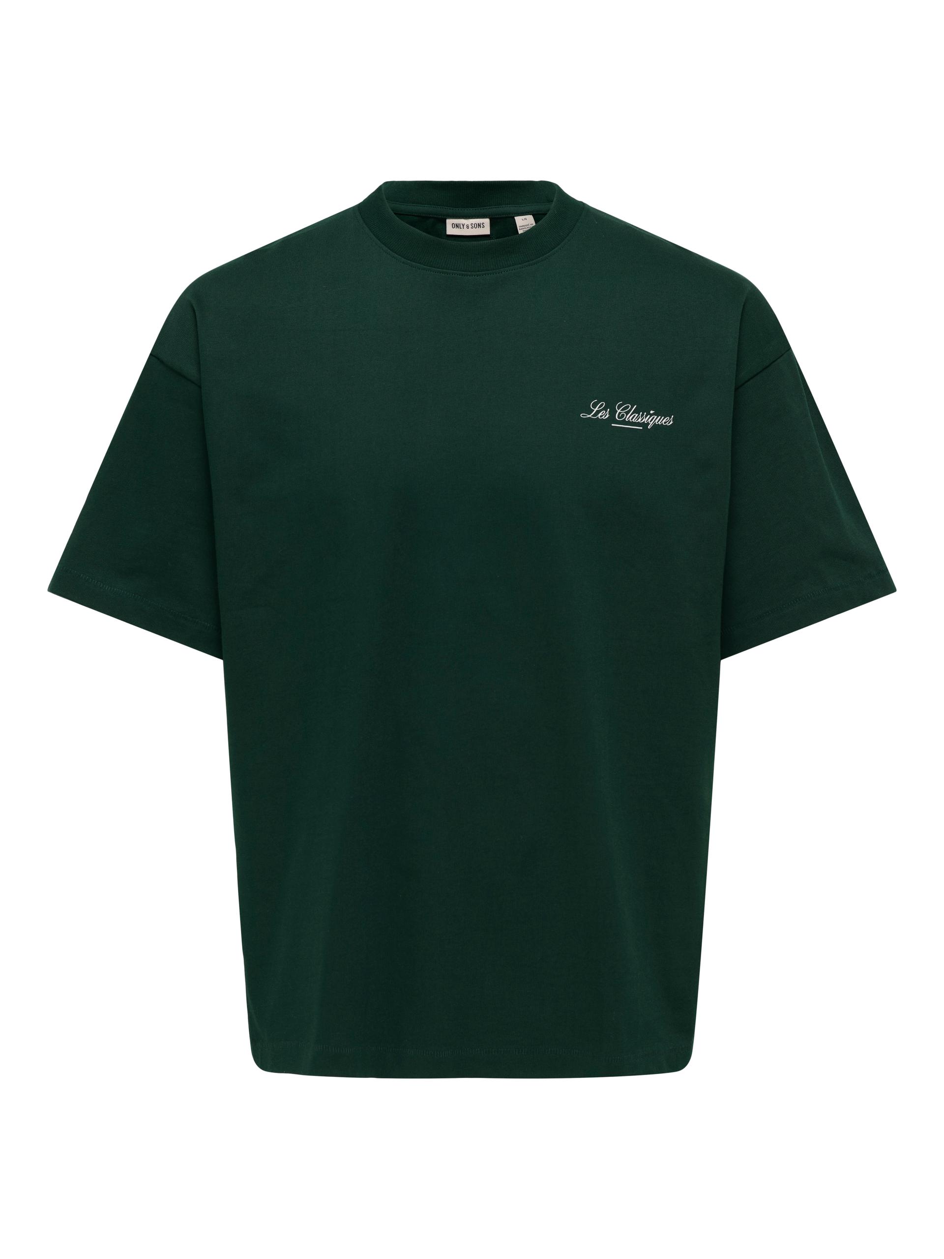 ONSLES CLASSIQUES LOOSE PRINT SS TEE M Locker geschnitten - Pine Grove