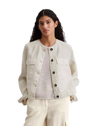 Leinenjacke regular 36 Regular Fit - Silky Stone