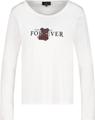 Langarmshirt mit Teddyprint 38 - Off-white
