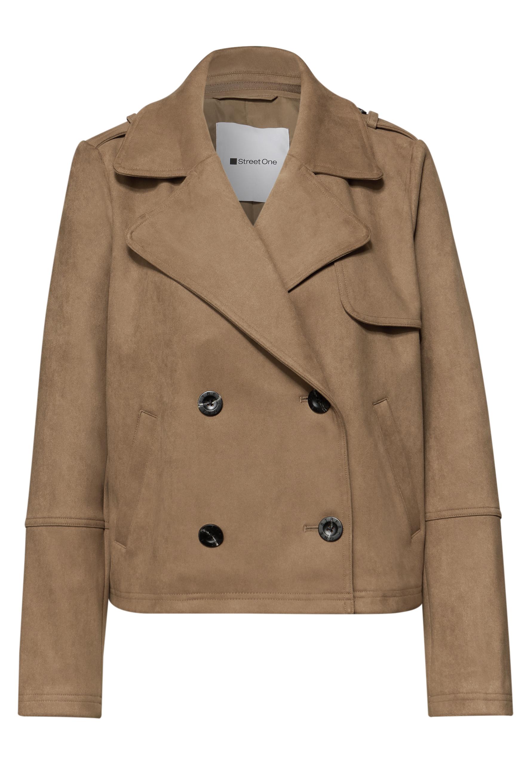 Trenchcoat aus Velours 38 - Cinnamon Brown