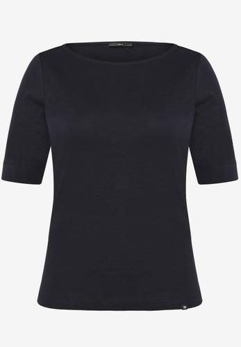 Basic Shirt mit U-Boot-Ausschnitt