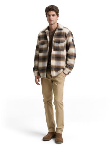 Overshirt mit Karomuster XXL Regular Fit - Brown Blue Check