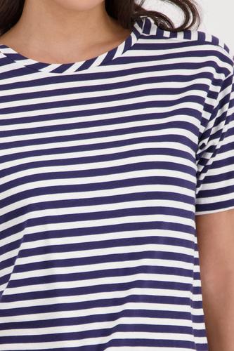 T-Shirt mit Streifen 40 - Marine Ringel