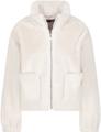 Flauschige Jacke mit Taschen 40 - Almond