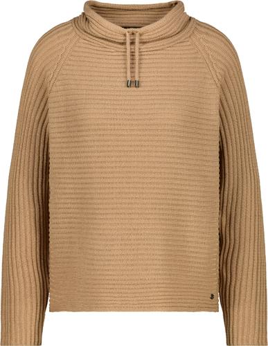 Strickpullover mit Stehkragen 46 - Cognac