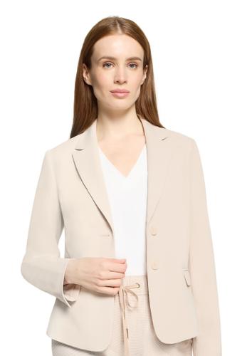 Klassischer Blazer 38 Tailliert - Grau