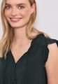 Blusentop mit Split Neck und Rüschen 36 - Deep Bound Green
