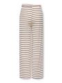KOGJANA STRIPED WIDE PANT JRS 158/164 Weiter Beinschnitt - Tofu