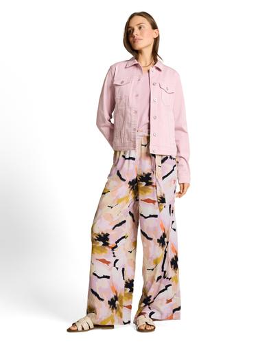 Loose Fit Palazzo Hose mit Muster