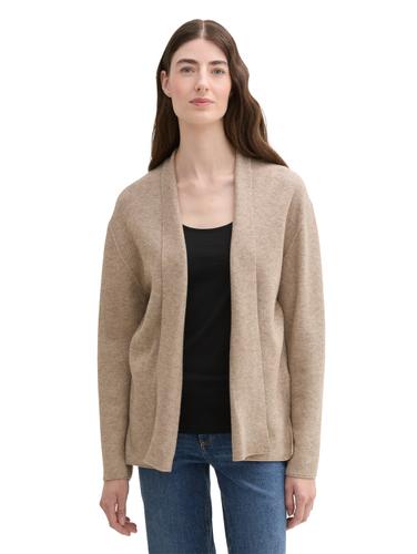 Cardigan aus weichem Strickmaterial XXXL Regular Fit - Blush Grey Melange