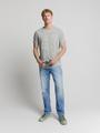 T-Shirt Crewneck Stripes XL Regular Fit - Offwhite