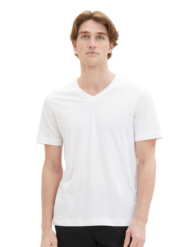 Basic T-Shirt im 2er-Pack mit V-Ausschnitt