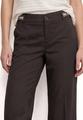 Straight Leg Hose mit Gürteldetails 40/30 - Espresso Brown