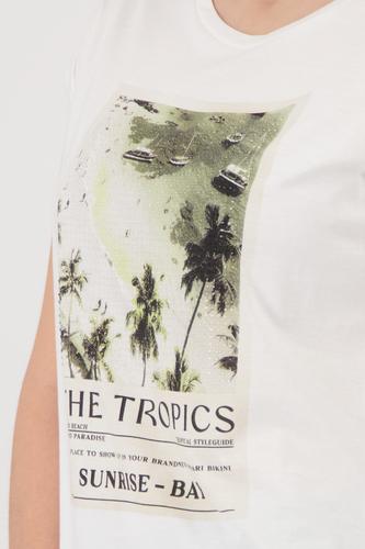 T-Shirt mit Print 44 - Cream
