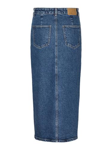 VMVERI HR CALF DENIM SKIRT GA MIX N