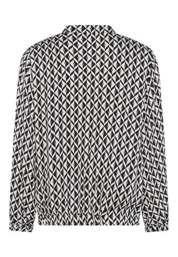 Blouson NOS mit elastischem Bund 48 - Ink/ecru