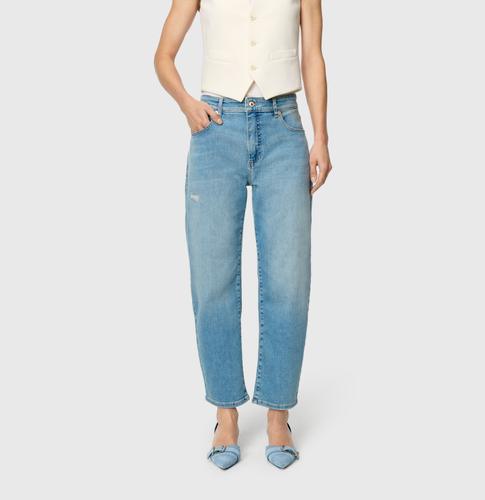 MAC JEANS - DANNI, Light authentic denim 40/OL Barrel Fit - Blau