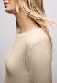 Pullover mit Rippstruktur 40 - Cotton Beige Mel.