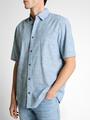 Comfort Fit Kurzarmhemd mit Muster XL Comfort Fit - Light Blue Tonal Design
