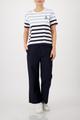 T-Shirt mit Streifen 46 - Marine Ringel