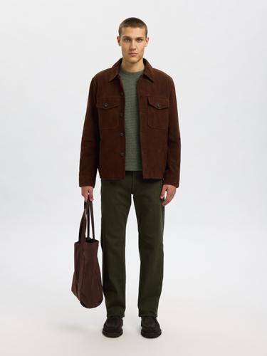 SLHROSS LS KNIT STRUCTURE CREW NECK NOOS