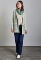 Gemusterter Loop Schal One size - Tendril Green