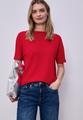 Dropped Shoulder Shirt mit Rippdetail