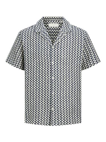 JORMONTAUK CROCHET SHIRT SS SA26 LN L Locker geschnitten - Sky Captain