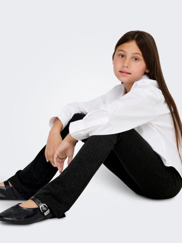 KOGROMA GLITTER FLAIRED PANT JRS 140 Normal geschnitten - Black