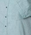 Leinenhemd kurzarm 3XL Comfort Fit - Grün