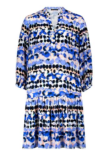 Stufenkleid 42 Ausgestellt - Blau/beige