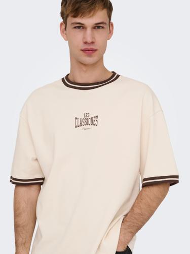 ONSLES CLASSIQUES CASPIAN BOXY SS TEE L Box Fit - Whitecap Gray